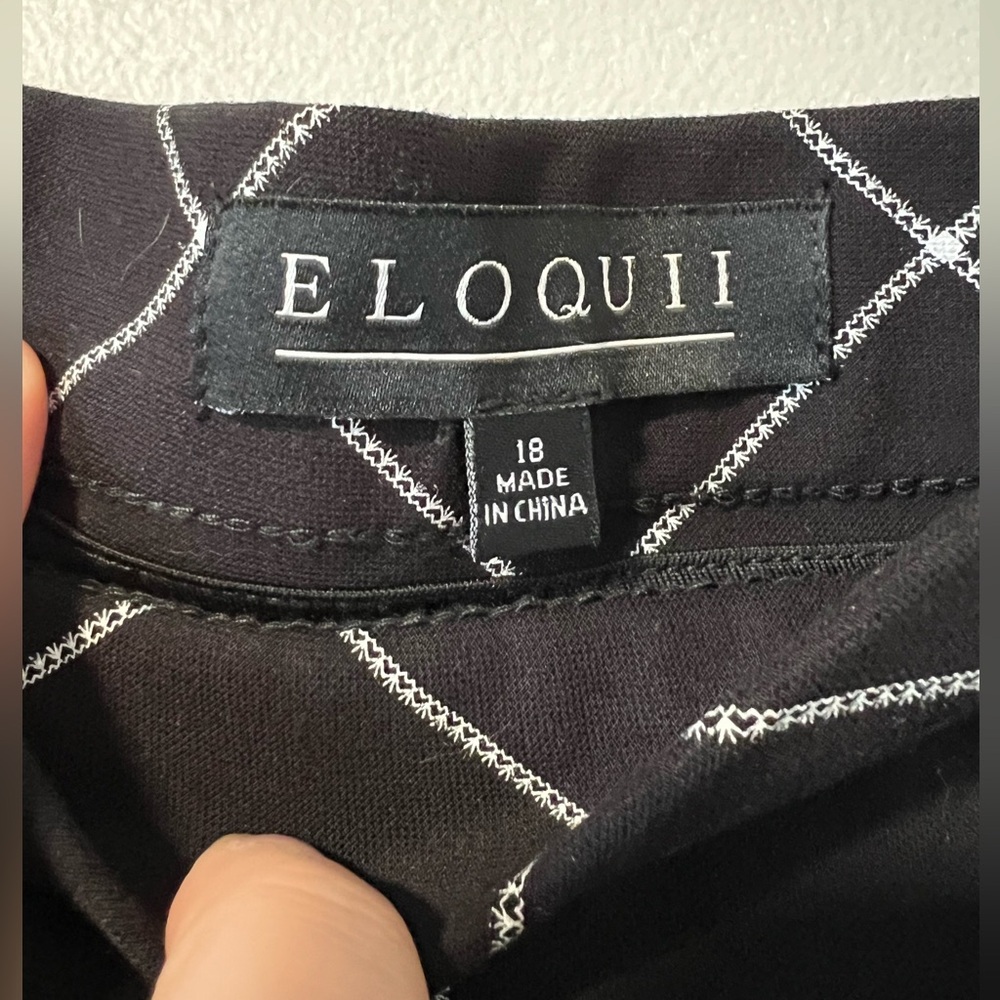 Eloquii Windowpane Plaid Pencil Skirt - Picture 5 of 5